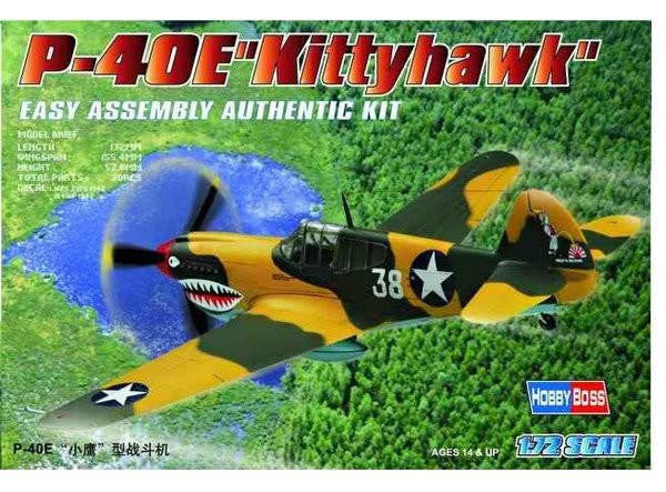 HobbyBoss 1/72 P-40E Kittyhawk Easy Kit 80250